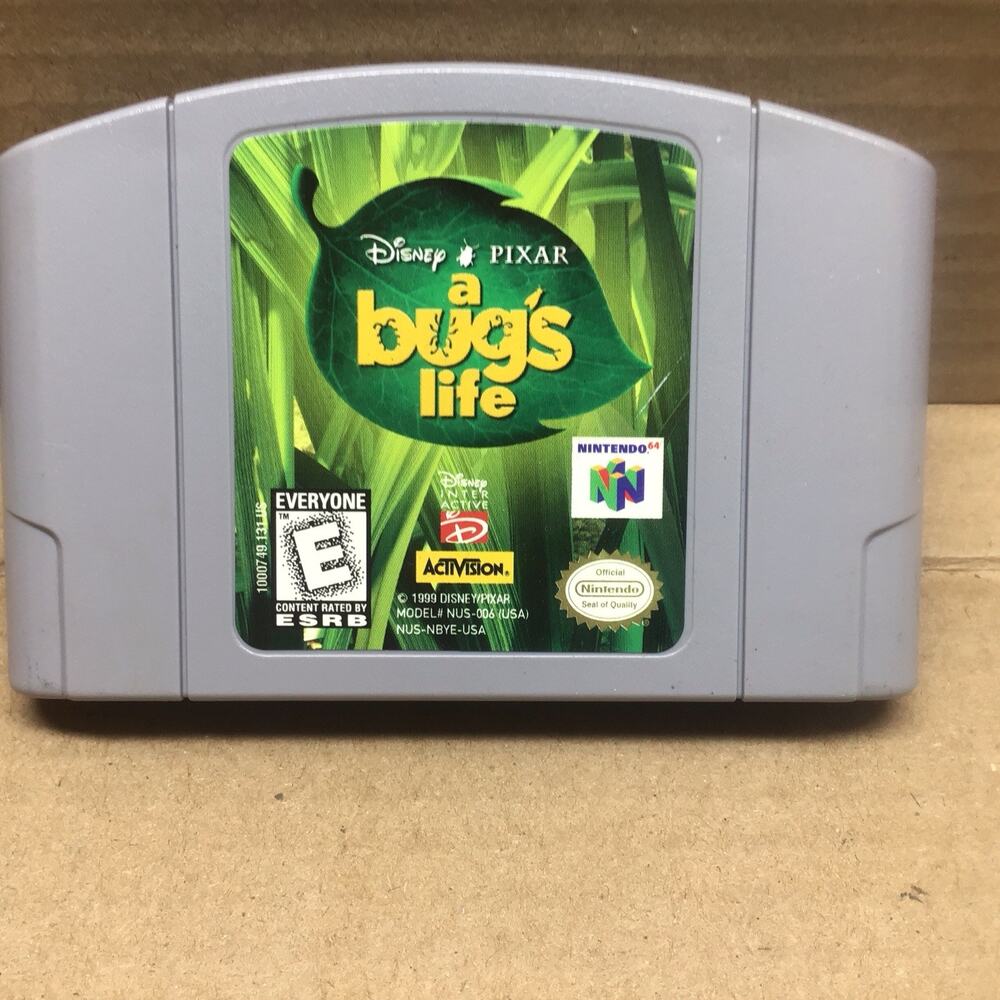 A Bugs Life Nintendo 64 N64 1999 Authentic Game Cartridge Disney Pixar Tested